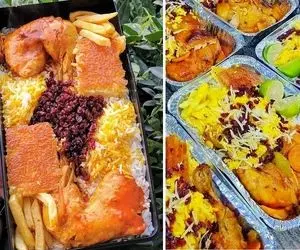 زرشک پلو با مرغ نذری برای 200 نفر / خوشمزه ترین غذای نذری با دستور فوق العاده