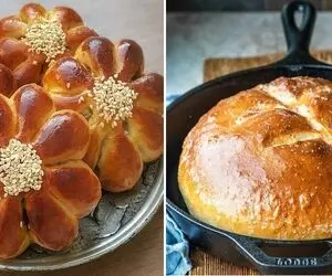 طرز تهیه نون شیرمال در ماهیتابه با تمام نکات / بدون فر خوشمزه ترین نون رو بپزید