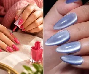جذاب ترین ایده های لاک آیس؛ ناخن بلند، کوتاه، گرد یا مربعی با خوشگلی تمام و کمال