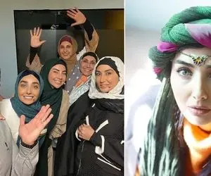 سرخوشی "عروس فاطمه گودرزی" که سیل هم حریفش نیس؛ سگِ تو چشای هاسکیش عجب پاچه بگیره!