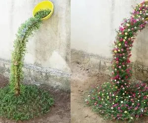 ایده های خلاقانه؛ باغ آبشاری یه ایده جذاب واسه باغچه های کوچیک که خیلی هم لاکچریه