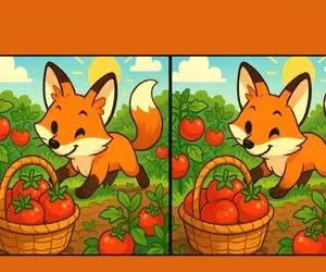 بازی فکری؛ تو روباه حیله گر مکار سه تفاوت اصلی پیدا کن بزار همه بهت تعظیم کنن