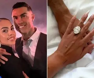 کریس رونالدو با این حلقه الماس بزرگ و 5 فرزند رسما از جوریجینا خواستگاری کرد