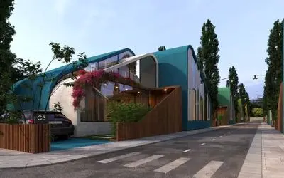 معماری مدرن ایران؛ همه ویلاهای این شهرک در شمال دقیقا شکل پاستیل هستن