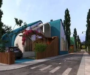 معماری مدرن ایران؛ همه ویلاهای این شهرک در شمال دقیقا شکل پاستیل هستن