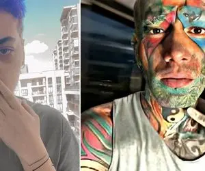 (عکس) رنگ و مدل مو عجیب ریحانه پارسا؛ ریحانه در مسیر تتلو شدن!