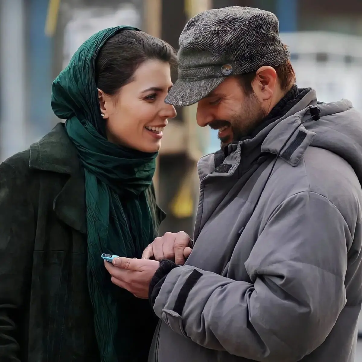 لیلا حاتمی و همسرش