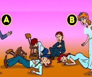 هوش تصویری؛ اگه میگی تَه باهوشایی بگو بین عروس و دوماد کدومشون مهمونای عروسیشونو کٌشتن؟