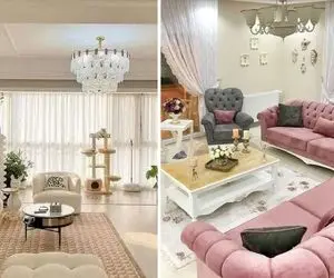 ایده های چیدمان و دکوراسیون سالن پذیرایی / خونت چه بیست متره چه دویست متر اینجوری آسه