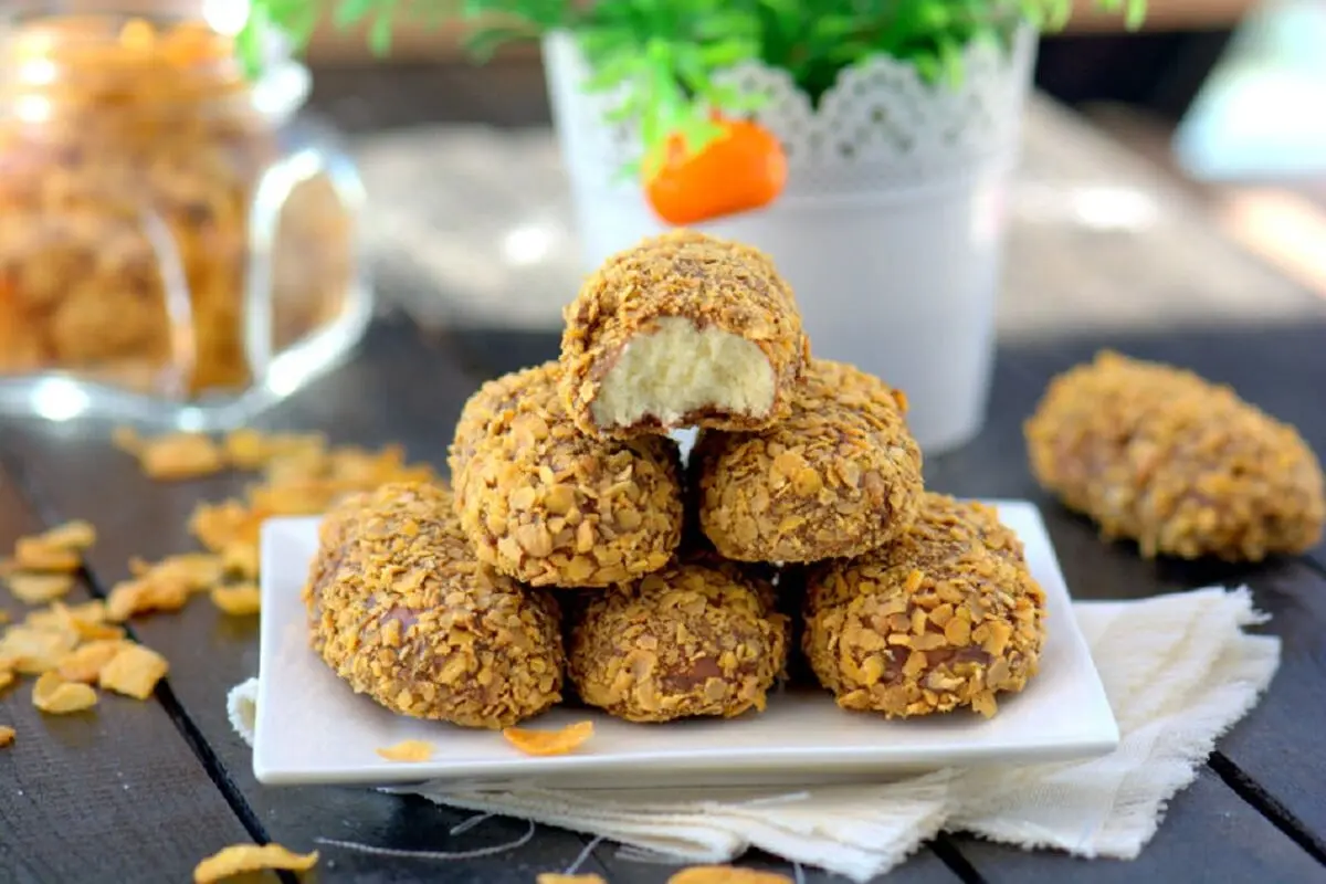 طرز تهیه کوکی کورن فلکس با نوتلا 