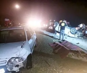 تصادف زنجیره ای در آزادراه قزوین - کرج ۹ مصدوم داشت