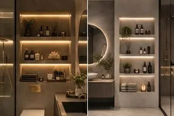 بهترین ایده 2026 برای شلف حمام؛ از مدل های ساده تا مدرن