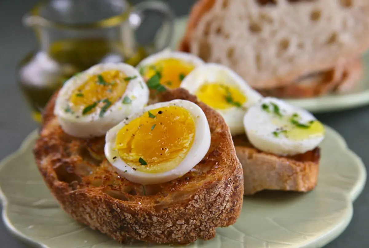 Hard-boiled eggs