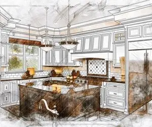 طراحی ایده آل برای آشپزخانه؛ مثلث طلایی که آسایش برای همه به ارمغان می آورد