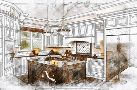 طراحی ایده آل برای آشپزخانه؛ مثلث طلایی که آسایش برای همه به ارمغان می آورد