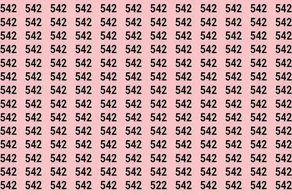 بازی فکری؛ چشات باید مادون قرمز داشته باشه تا بتونی عدد متفاوت رو بین اعداد 542 بیابی