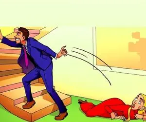 بازی فکری؛ اگه هد نخبگانی و سر هوشت قسم میخورن بگو چرا آقاهه زنشو پرت کرده زمین