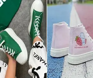 کتونی‌ های ساقدار دخترونه 2025 واسه خفن پسندا/این کتونی هارو جایگزین کفشای تق تقی کن 