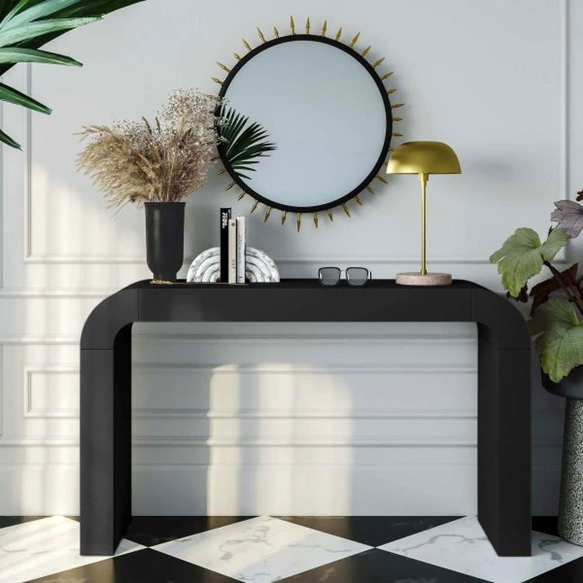 hump-black-console-table-with-waterfall-edges-modern-consoles-for-living-room-entryway-beautiful-minimalistic-accent-furniture-clean-lines-geometric-shape-minimalist-decor-600x600