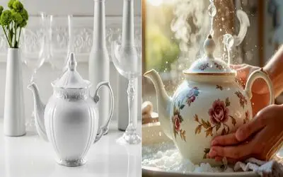 ترفند طلایی برای محو کردن لکه‌ های چای از قوری چینی/ دیگه نیاز به سفیدکننده قوی نیست