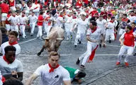 فستیوال گاوهای نر سن فرمین اسپانیا؛ خشونت پنهان گاوها که سر مردم آوار شد!