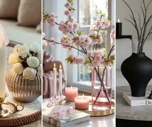 دیزاین میز جلو مبلی با سلیقه / آیتم های جذاب کننده سبک مینیمال و لوکس