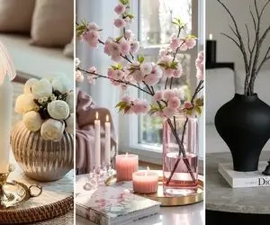 دیزاین میز جلو مبلی با سلیقه / آیتم های جذاب کننده سبک مینیمال و لوکس