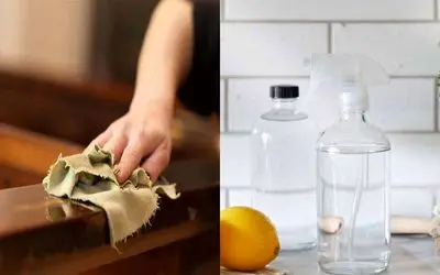 دیگر نیازی به شوینده های شیمیایی نیست/ ترفند تمیز کردن چوب با مواد طبیعی + روش تهیه