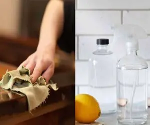 دیگر نیازی به شوینده های شیمیایی نیست/ ترفند تمیز کردن چوب با مواد طبیعی + روش تهیه
