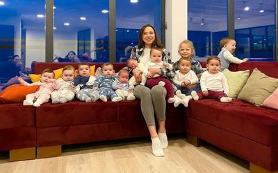 مادر 11 فرزند همچنان به دنبال بچه دار!