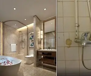 آخه فقط خونه دیزاین نمیخواد که! حموم دستشویی رو اینجوری تحویل بگیر ببین چه شیک میشه