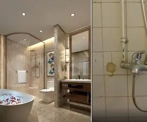 آخه فقط خونه دیزاین نمیخواد که! حموم دستشویی رو اینجوری تحویل بگیر ببین چه شیک میشه