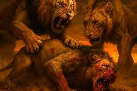 مستند حیات وحش؛ دو شیر برادر بزرگ شون زنده زنده می خورن