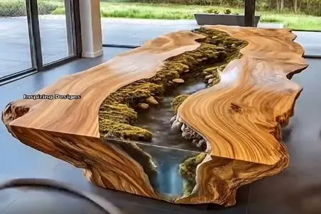 معماری خلاقانه؛ با الهام از رودخونه میز ساختن غذاشونو با شنیدن شر شر آب میخورن رویایی