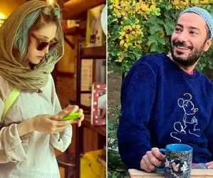 "نوید محمدزاده" باز خاص بازیش گل کرد؛ پافر دخترونه با شلوار تا خورده آخه!