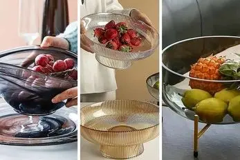 میوه خوری های شیشه ای فاخر؛ با ظاهر لاکچری و طراحی پیچیده اینا پذیراییت بوی پول میده