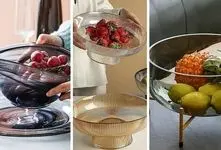 میوه خوری های شیشه ای فاخر؛ با ظاهر لاکچری و طراحی پیچیده اینا پذیراییت بوی پول میده
