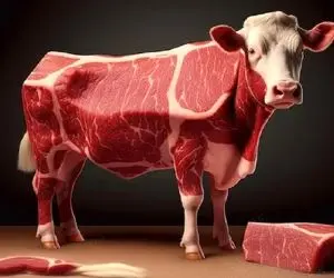 سلاخی غول پیکر؛ با شمشیر ساطوری گاو بزرگ 400 کیلویی رو برش میدن و قصابی میکنن