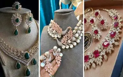 مدل های سرویس سنگی طلا که کردها توی عروسی به عروساشون هدیه میدن؛ قد بچه 2ماهه وزنشونه