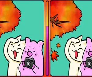 بازی فکری؛ اگه نمیخوای خفت کم هوش بکشی 3 تفاوت خوک قلبمه صورتی خشن رو پیدا کن