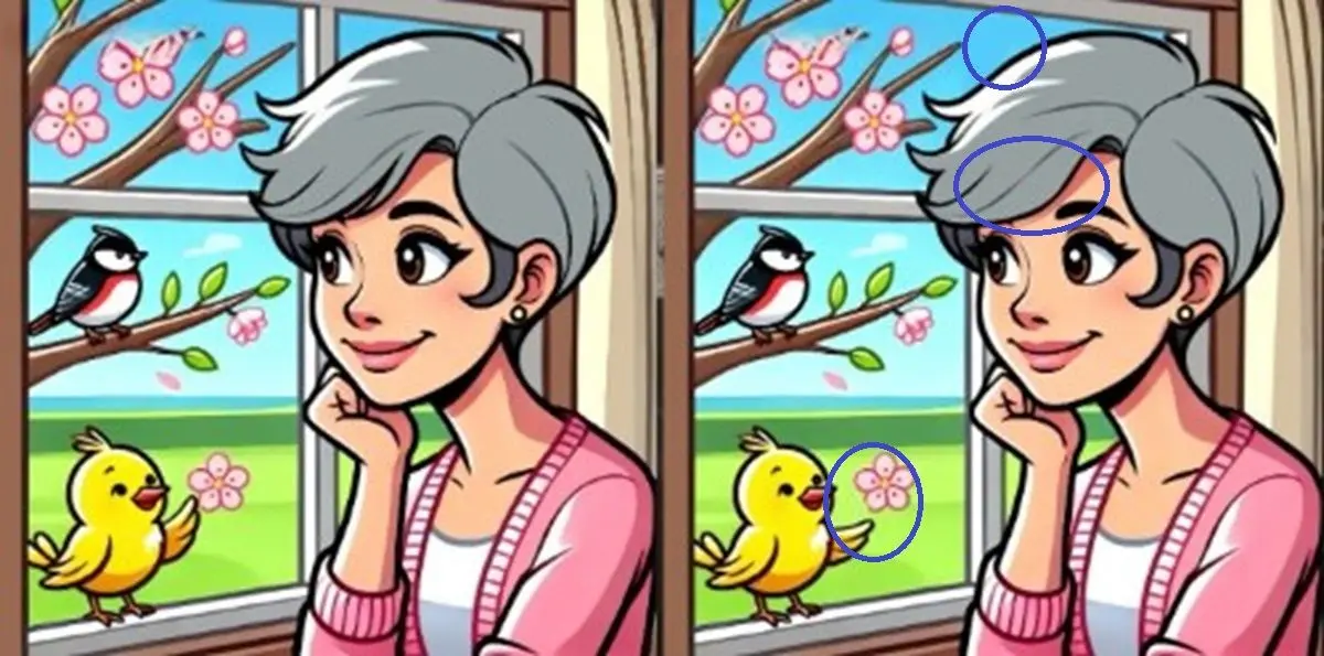 پاسخ-تفاوت-تصویری-دختر-و-گنجشک-ها