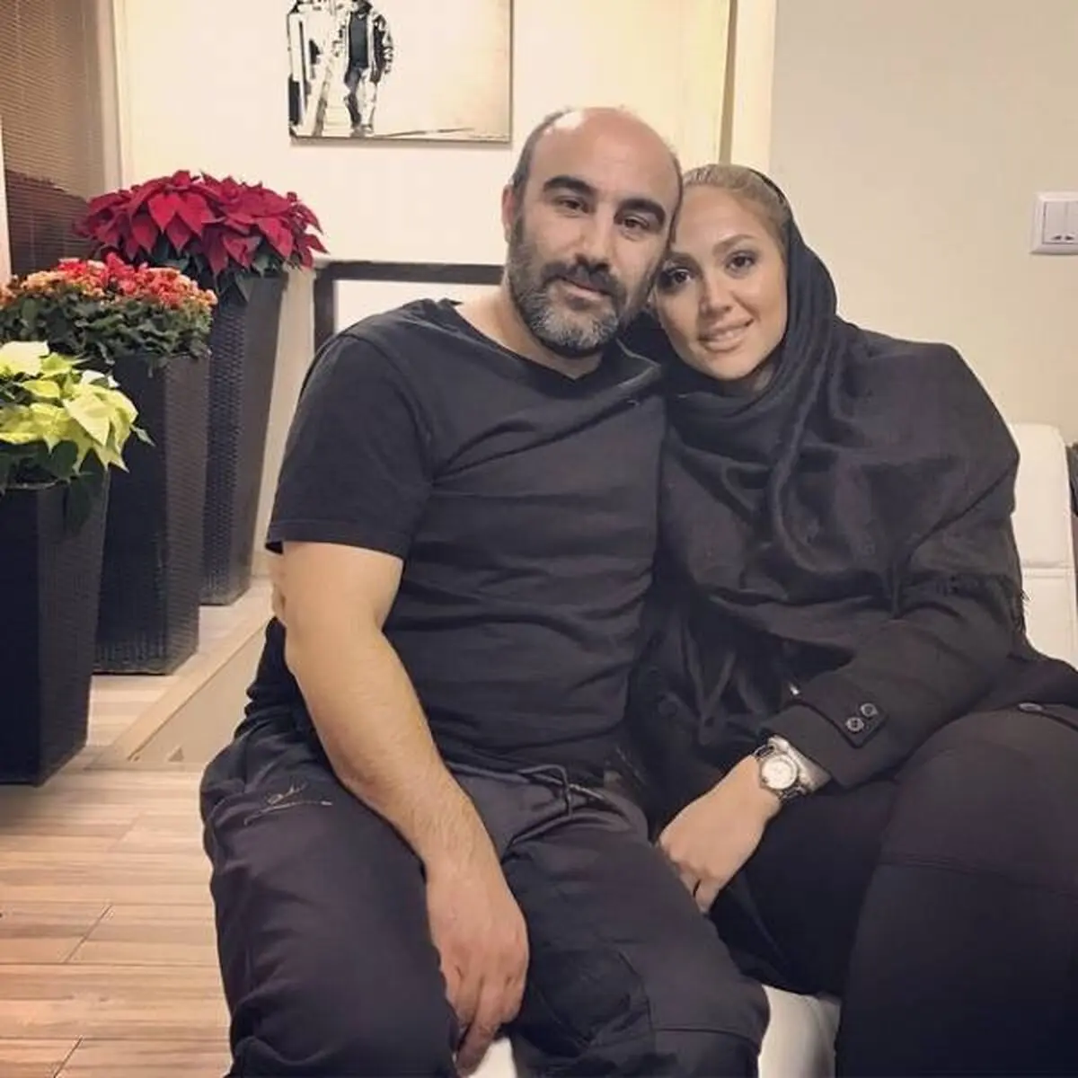 محسن تنابنده و همسرش