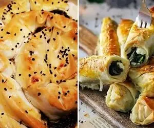 طرز تهیه بورک اسفناج و پنیر / یه شام سبک و سالم واسه خاص پسندا