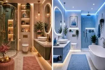 تبدیل حمام ساده به اسپای مدرن و لوکس؛ بدون بازسازی و تنها با چند عنصر و رنگ شیک