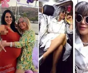 "شهره صولتی" در جشن بارداری دخترش؛ خانم خواننده چه دافی شده! +عکس