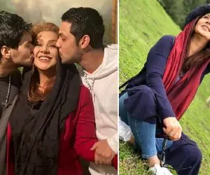 کریسمس بازی "نسرین مقانلو" تو تگزاس؛ خانوم تو بغل آقاشون چه ذوقی کرده!