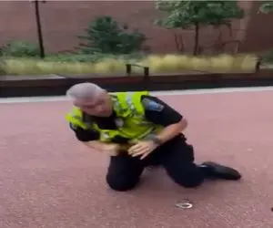 سکانس خندان؛ چک کردن استاندارد سرسره توسط مامور میبرتت عرش