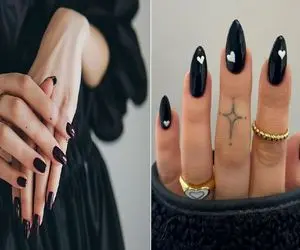 انتخاب رنگ لاک ناخن مناسب با مانتو و لباس مشکی/ یه ترکیب با پرستیژ بزن همه کف کنن