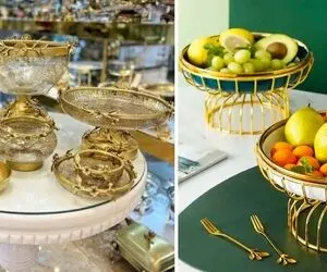 ظرف میوه خوری هایی که تو 1405 لاکچری و مدن؛ خوشگلی تضمین شده میز پذیرایی و دیزاین