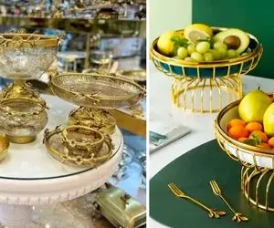 ظرف میوه خوری هایی که تو 1405 لاکچری و مدن؛ خوشگلی تضمین شده میز پذیرایی و دیزاین